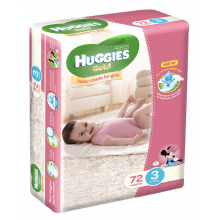 HUGGIES Gold stage 3 girls 72s